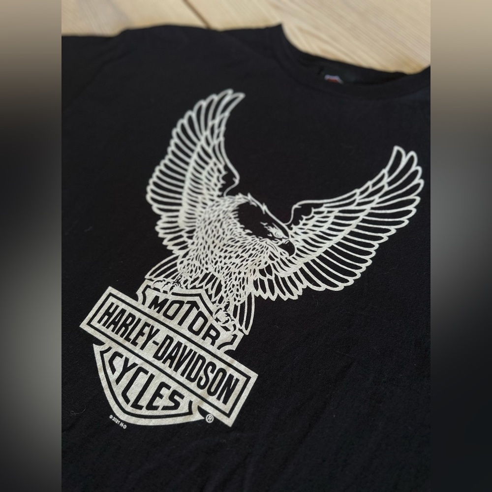 Classic Eagle Harley Davidson Black and white Tee | 2XL 
#harley #harleydavidson